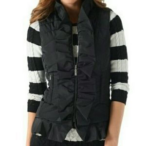 Adorable ruffled black vest